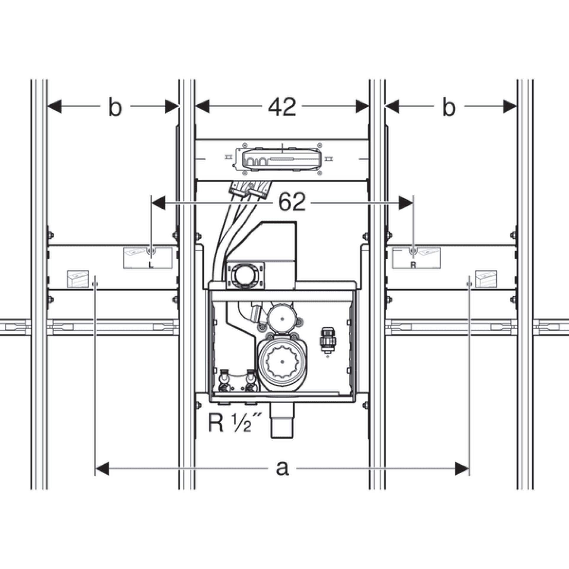 Инсталляция для раковины Geberit GIS 461.474.00.1 - фото Geberit (Геберит) Shop