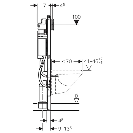 Комплект инсталляция Geberit Duofix UP 320 111.350.00.5 + унитаз San More Fiaba SMT971901 с сиденьем микролифт - фото Geberit (Геберит) Shop