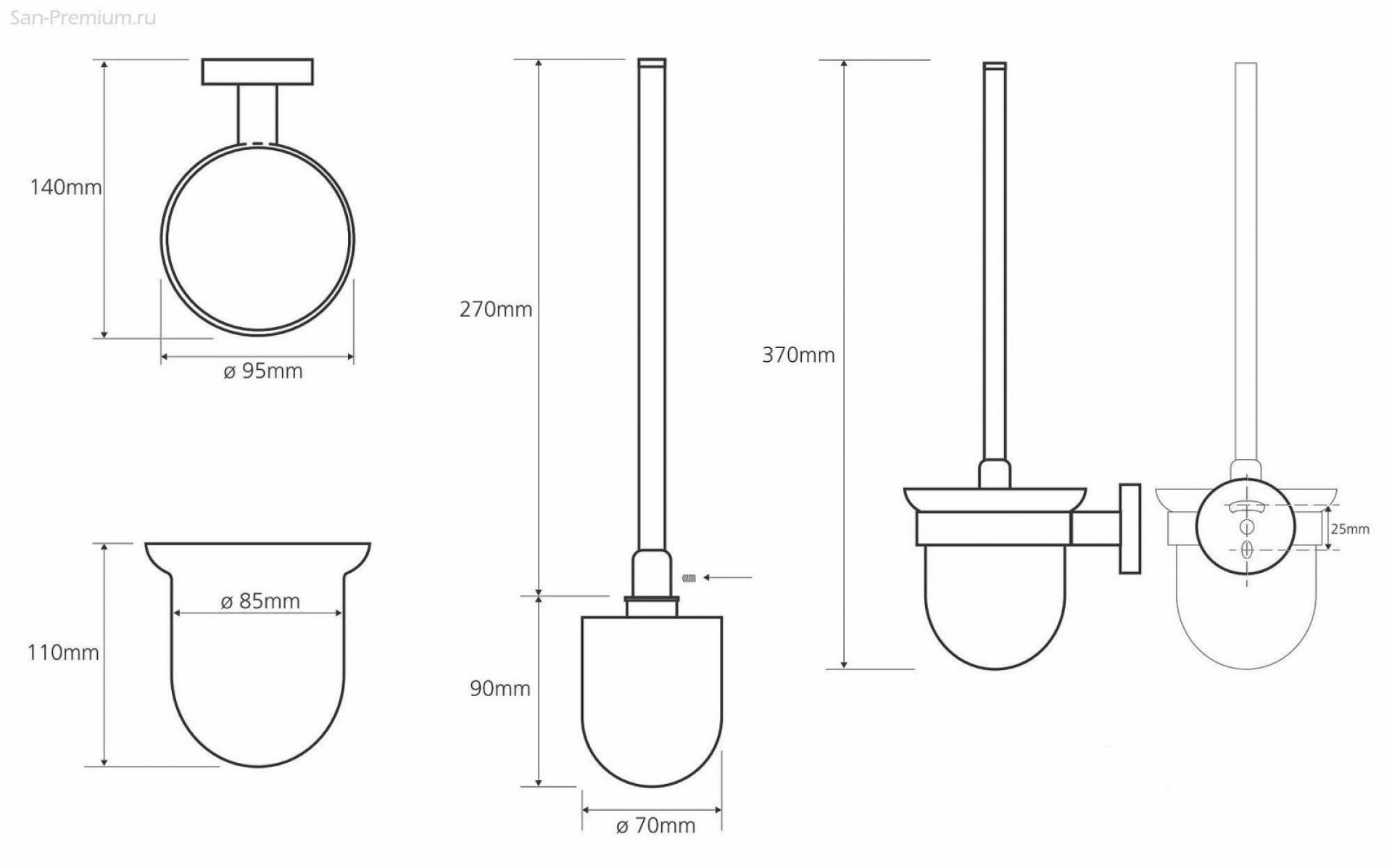 Комплект аксессуаров для санузла Bemeta  Omega 104212032/104113012 - фото Geberit (Геберит) Shop