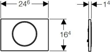 Кнопка смыва Geberit Sigma 10 115.758.KJ.1, белый/хром - фото Geberit (Геберит) Shop