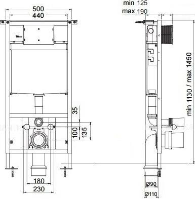 Комплект инсталляции Bocchi 8010-1000 с подвесным унитазом Geberit Icon 500.784.01.1 + крышка-сиденье с микролифтом - фото Geberit (Геберит) Shop