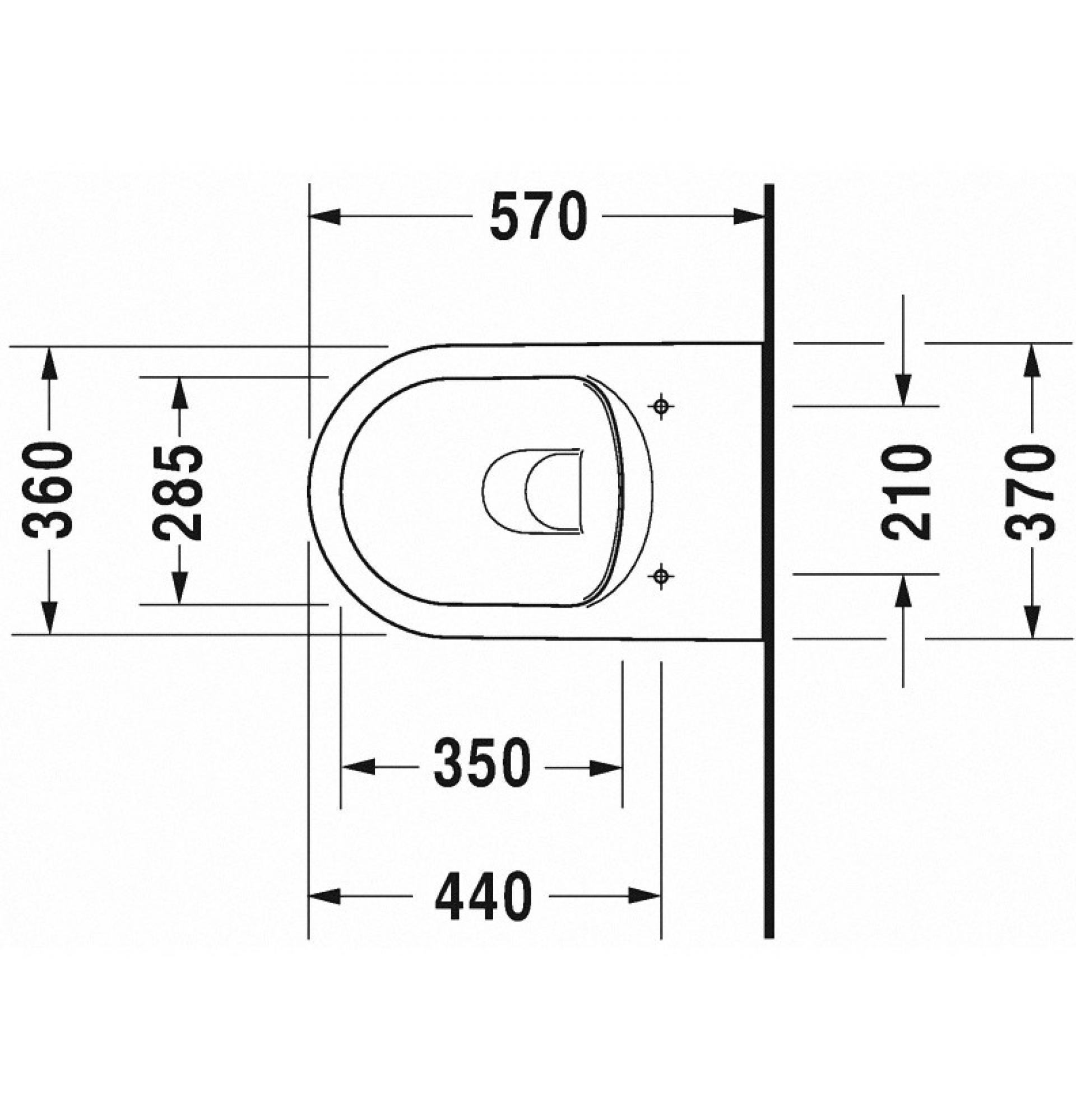 Подвесной унитаз Duravit ME by Starck Rimless 45290900A1 безободковый с сиденьем микролифт - фото Geberit (Геберит) Shop