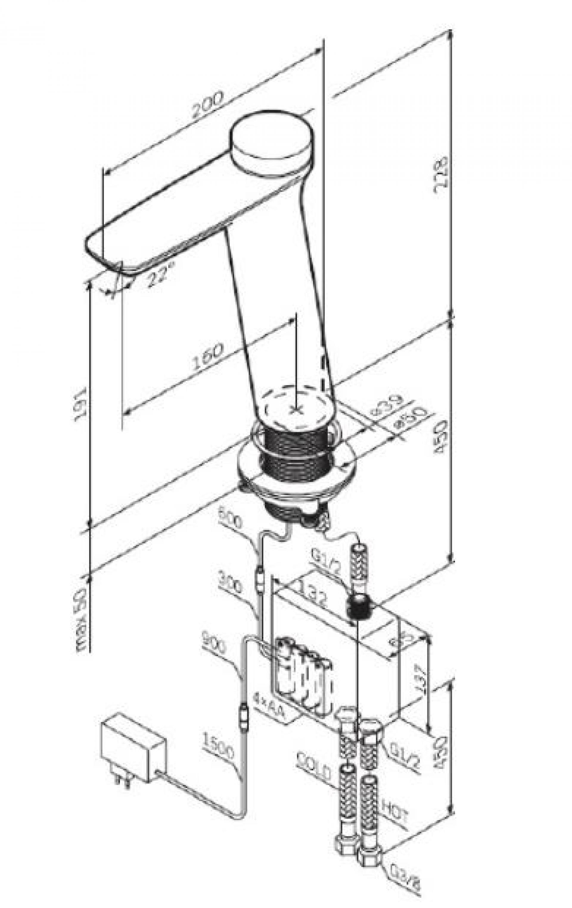 Термостат электронный для раковины Am.Pm Inspire V2.0 F50A92400 TouchReel - фото Geberit (Геберит) Shop