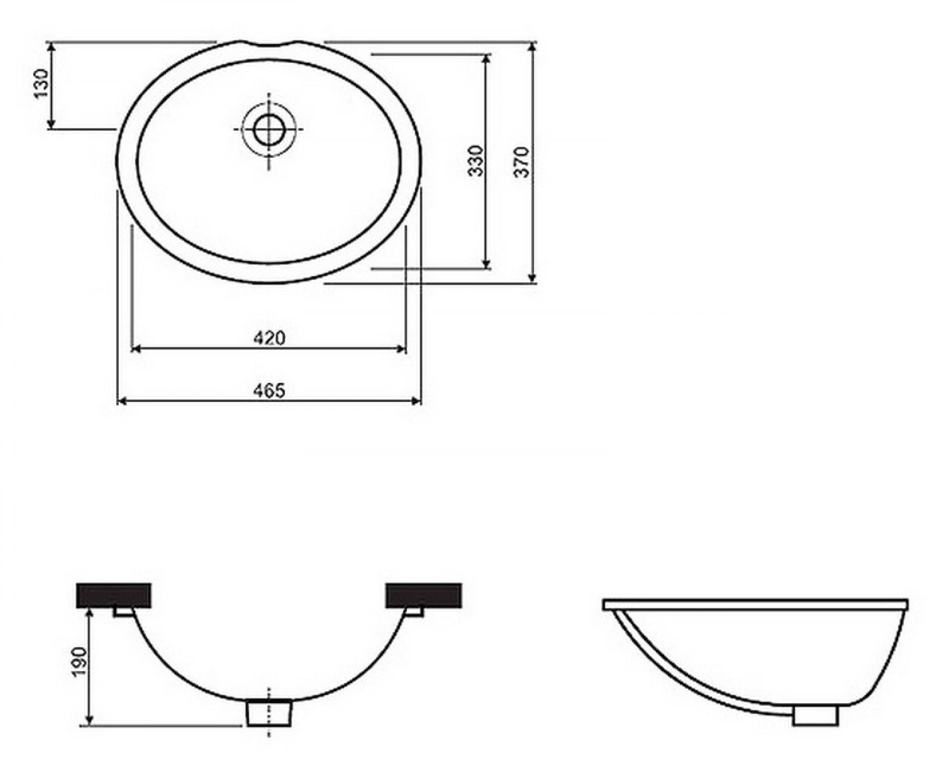 Раковина 47 см IFO Nova Top 61846000 - фото Geberit (Геберит) Shop