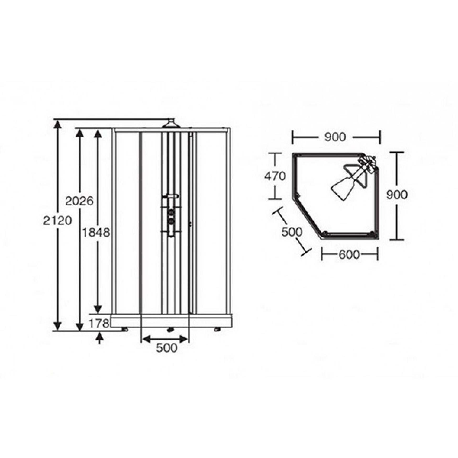 Душевая кабина 90x90 Ido Showerama 8-5 4985012909 - фото Geberit (Геберит) Shop