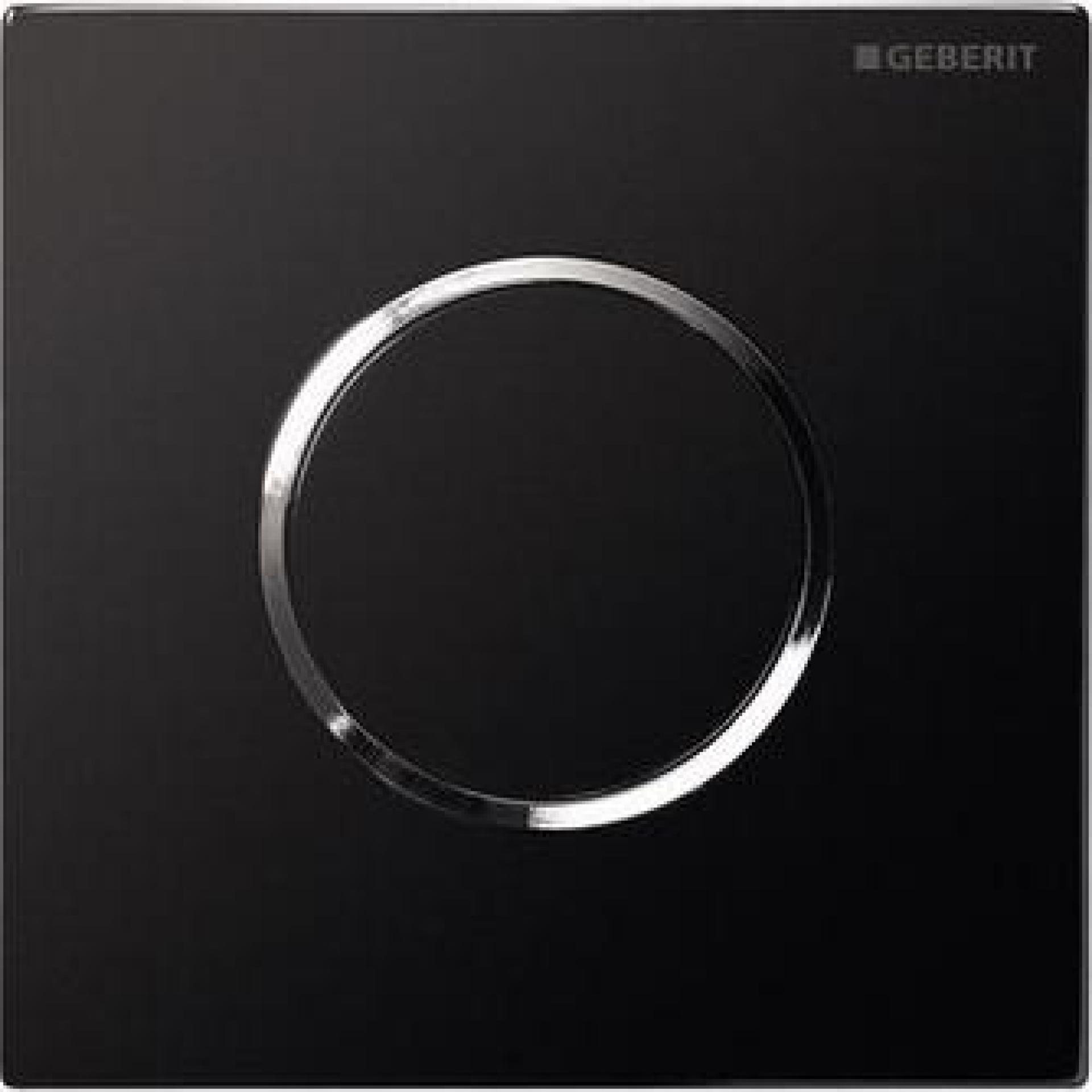 Кнопка смыва Geberit HyTouch 116.015.KM.1, черный/хром - фото Geberit (Геберит) Shop