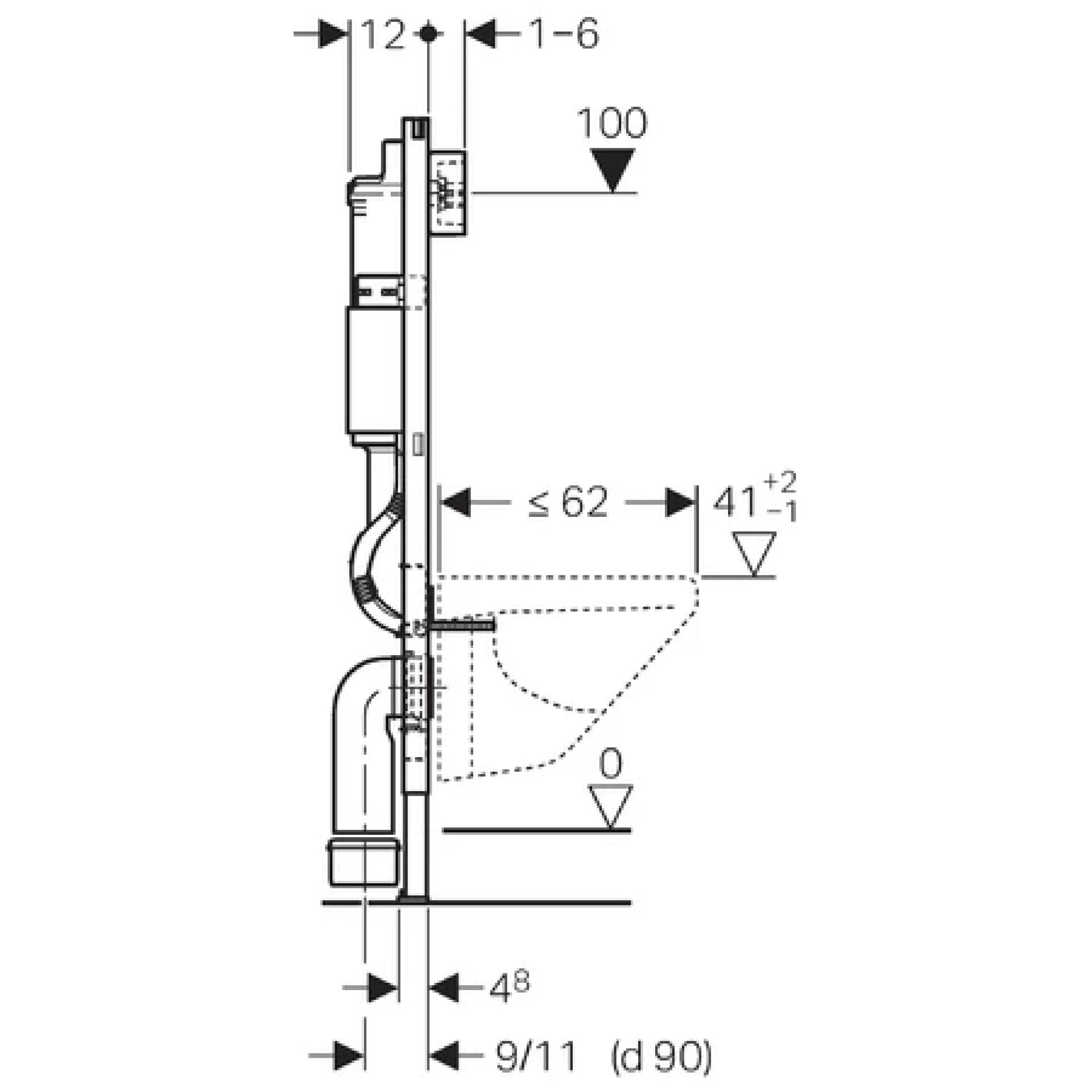 Комплект инсталляция Geberit Duofix Delta 458.124.21.1 + унитаз San More Ispirare SMT971902 с сиденьем микролифт - фото Geberit (Геберит) Shop