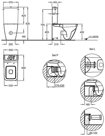 Напольный унитаз Geberit iCon Square 200920/228950 - фото Geberit (Геберит) Shop