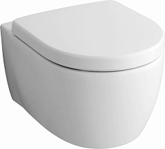 Комплект подвесной унитаз Geberit iCon безободковый белый + крышка-сиденье с микролифтом