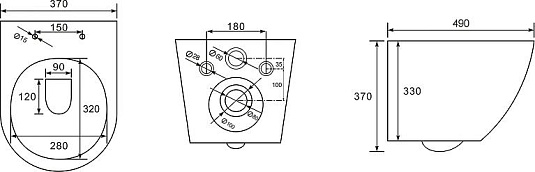 Комплект GEB30011003480 Geberit + beWash Minimal унитаз подвесной безободковый с сиденьем микролифт белый + инсталляция Geberit Duofix + кнопка смыва Geberit Sigma 01 белый + комплект креплений к стене для инсталляций Geberit Duofix - фото Geberit (Геберит) Shop