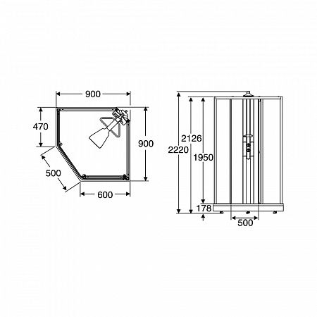 Душевая кабина 90x90 Ido Showerama 8-5 4985013909 - фото Geberit (Геберит) Shop