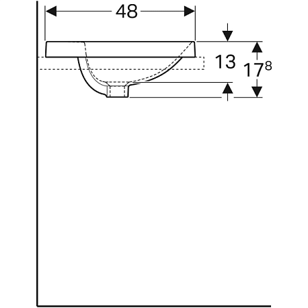 Раковина 60 см Geberit VariForm 500.724.01.2 - фото Geberit (Геберит) Shop