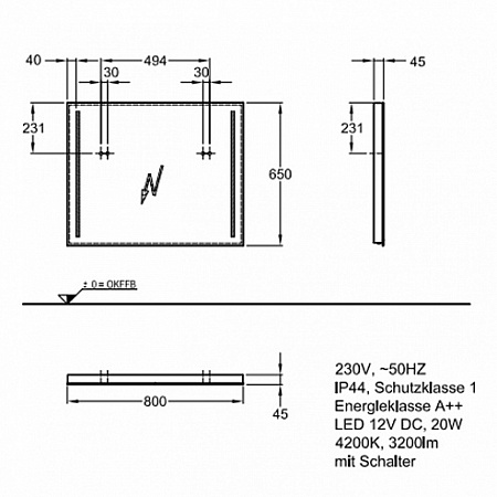 Мебель для ванной 80 см Geberit Renova Plan 529.916.JK.8, лава - фото Geberit (Геберит) Shop