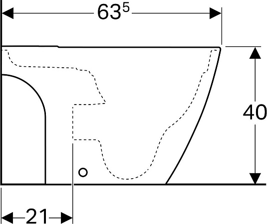 Чаша для напольного унитаза Geberit iCon Square 200930000 безободковая - фото Geberit (Геберит) Shop