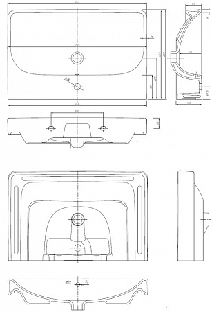 Раковина 75 см IFO Grandy RP211750100 - фото Geberit (Геберит) Shop