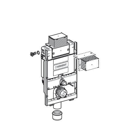Система инсталляции для унитазов Geberit GIS 461.141.00.1 - фото Geberit (Геберит) Shop